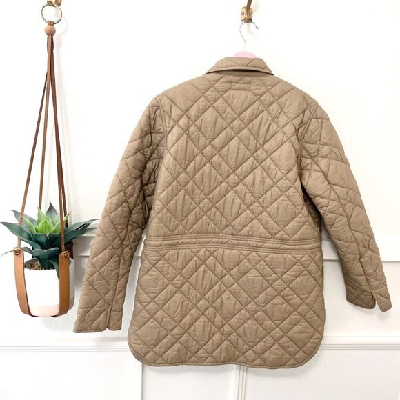 Polo Ralph Lauren Tan Quilted Collared Lightweight Jacket Size M - Picture 7 of 8